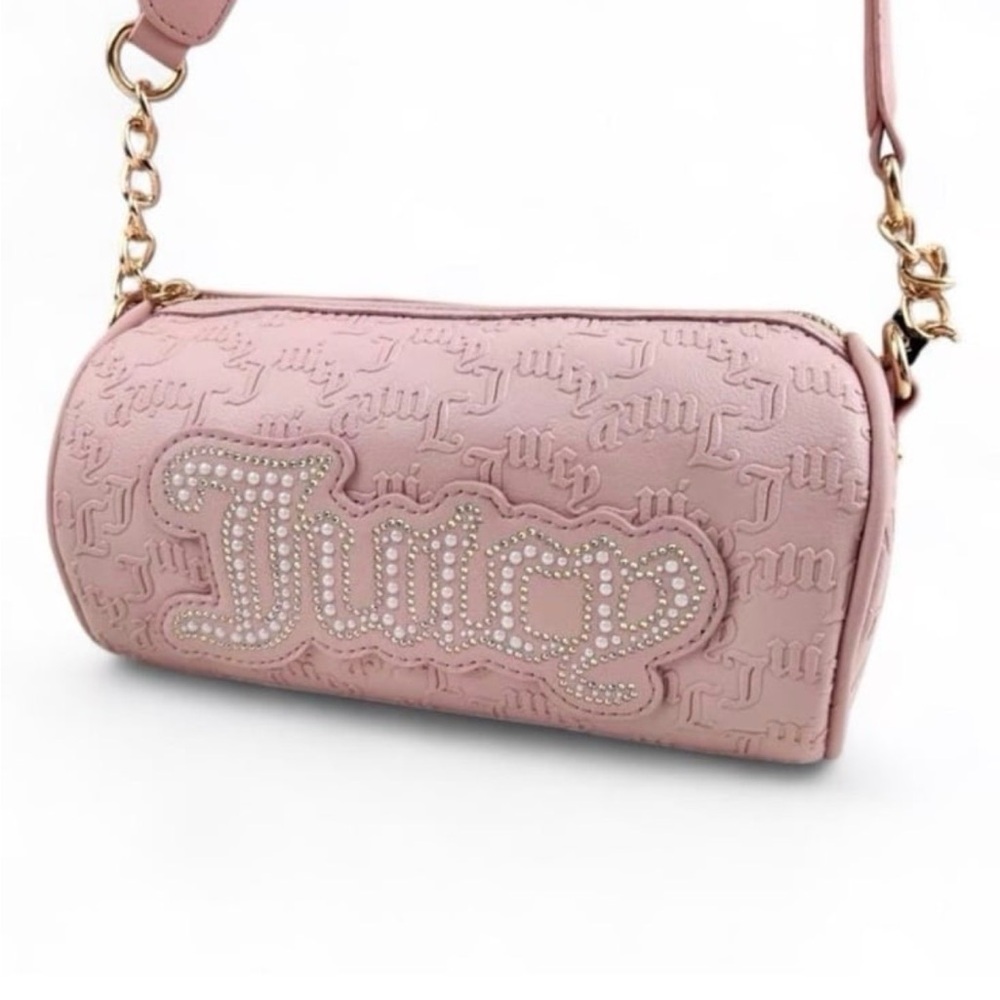 Juicy Couture string of pearls Barrel bag Pink color - Picture 2 of 6